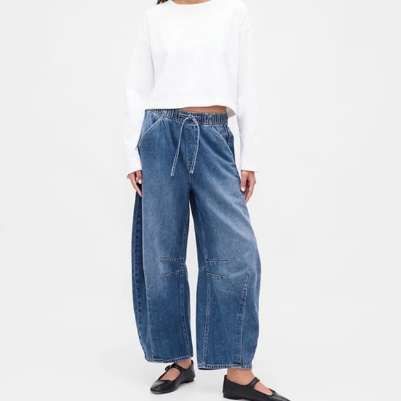 GAP Denim - GAP Barrel Drawstring Barrel Jeans